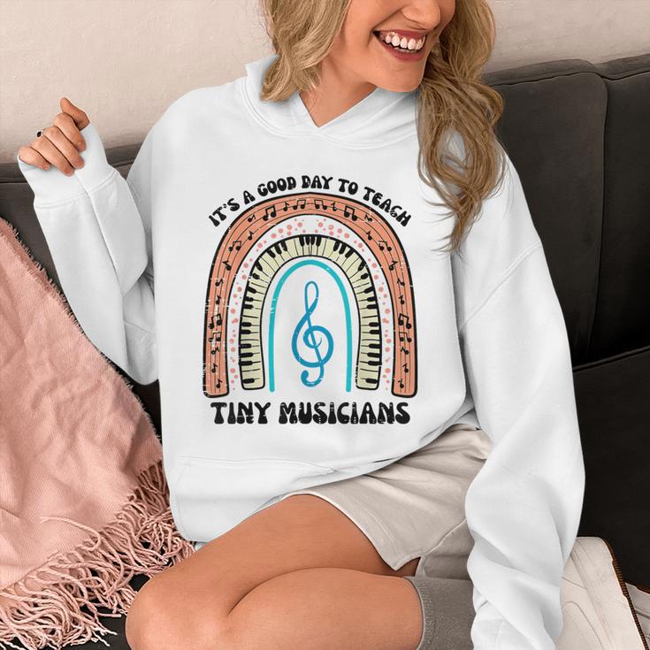 Good Day To Teach Tiny Musicians Piano Music Teacher Women Unisex Hoodie, funny design