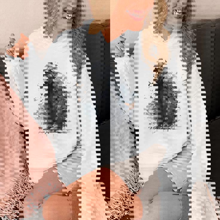 Gorilla Lover アートワーク 鳥 動物 モチーフ ゴリラ パーカー