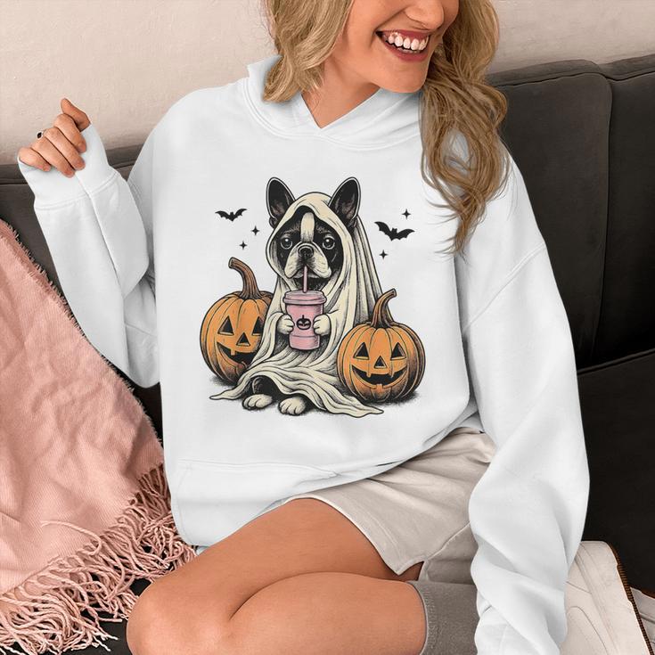 Halloween Boston Terrier Ghost Unisex Hoodie, Boston Terrier Ghost Gifts, Boston Terrier Halloween Gifts, funny design