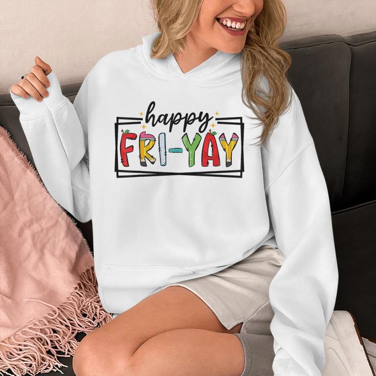 Happy Fri-Yay Friday Lovers Teacher Fri Yay Weekend Unisex Hoodie, funny design