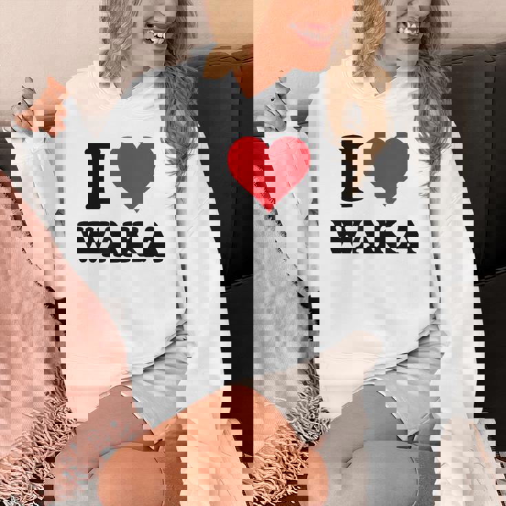 I Heart Waka ファーストネーム I Love パーソナライズ パーカー