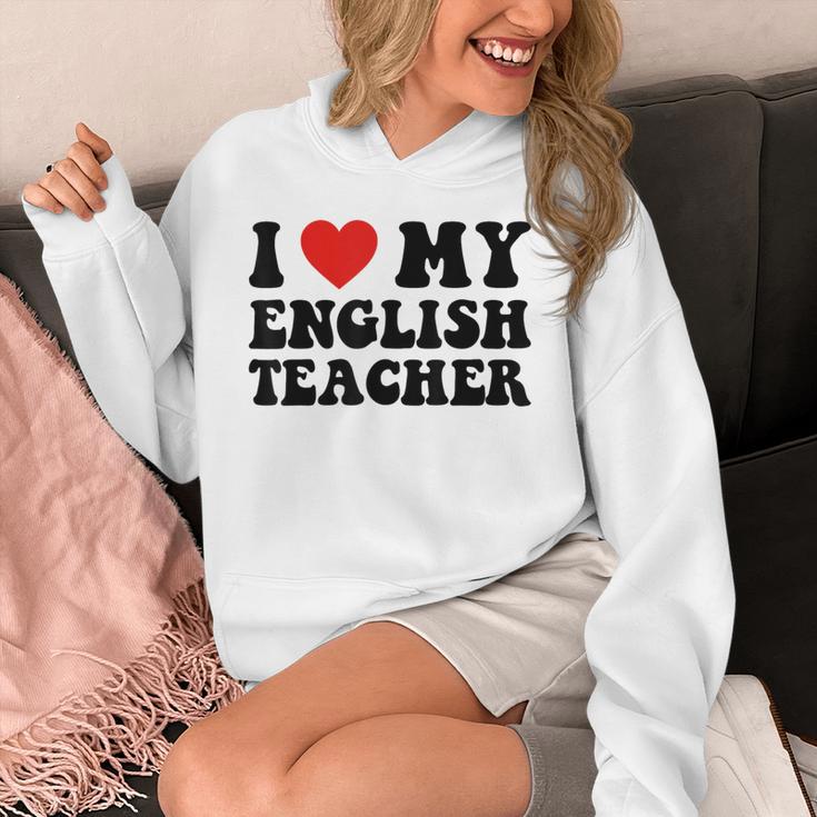 I Love My English Teacher Heart English Language Teachers For Men Women Kids Unisex Hoodie, English Teacher Gifts, funny design I Love My English Teacher Heart English Language Teachers For Men Women Kids Unisex Hoodie, English Teacher Gifts, funny design