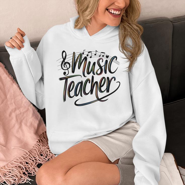 Music Teacher For Women Elementary First Day Of School Unisex Hoodie, funny design