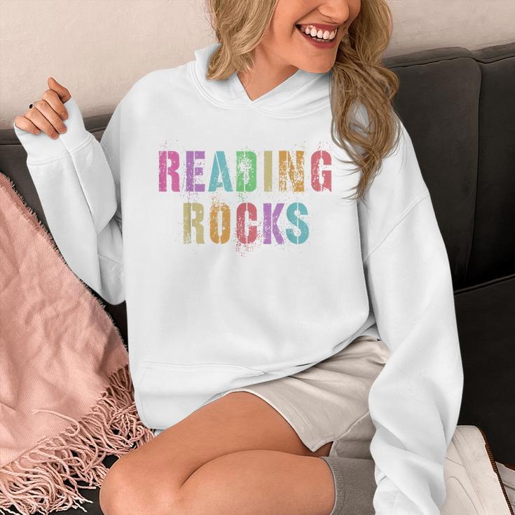 READING ROCKS English Teacher ELA ABCD Read Star Kinder Unisex Hoodie, English Teacher Gifts, funny design READING ROCKS English Teacher ELA ABCD Read Star Kinder Unisex Hoodie, English Teacher Gifts, funny design