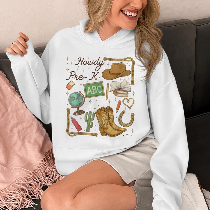 Retro Howdy Pre-K Back To School Western Teacher Unisex Hoodie, funny design Retro Howdy Pre-K Back To School Western Teacher Unisex Hoodie, funny design