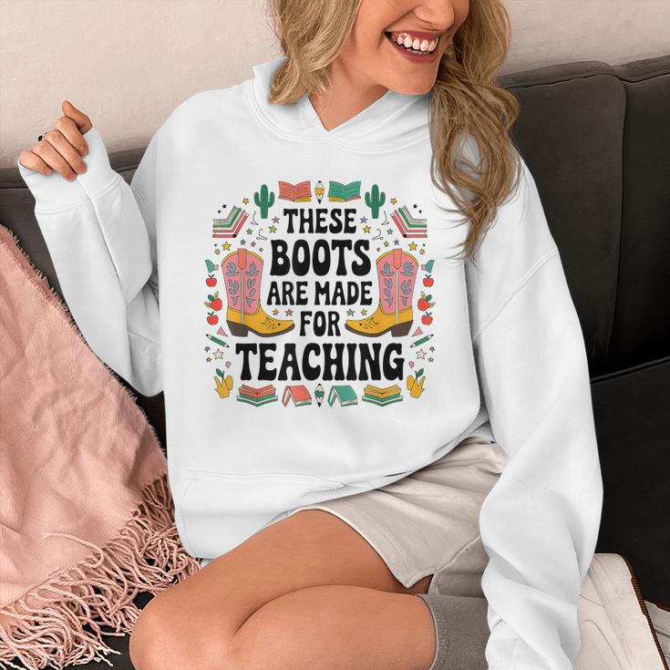 These Boots Are Made Teaching Western Cowboy Teacher Unisex Hoodie, funny design These Boots Are Made Teaching Western Cowboy Teacher Unisex Hoodie, funny design