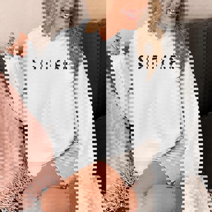 Sitar Players Contemporary Font Sitarists Modern Font Tank Top Unisex Hoodie