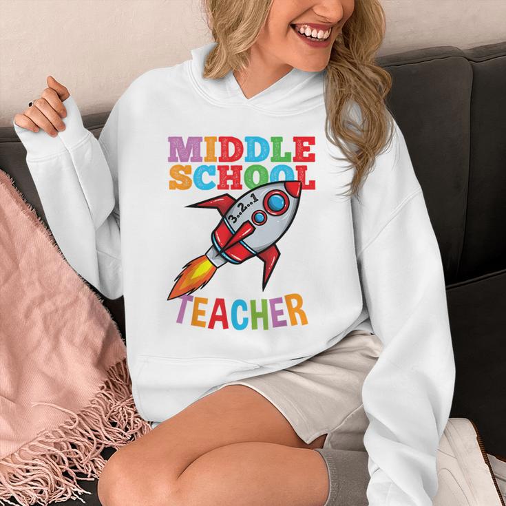 Space Middle School Teacher Back To School Men Women Kids Unisex Hoodie, funny design