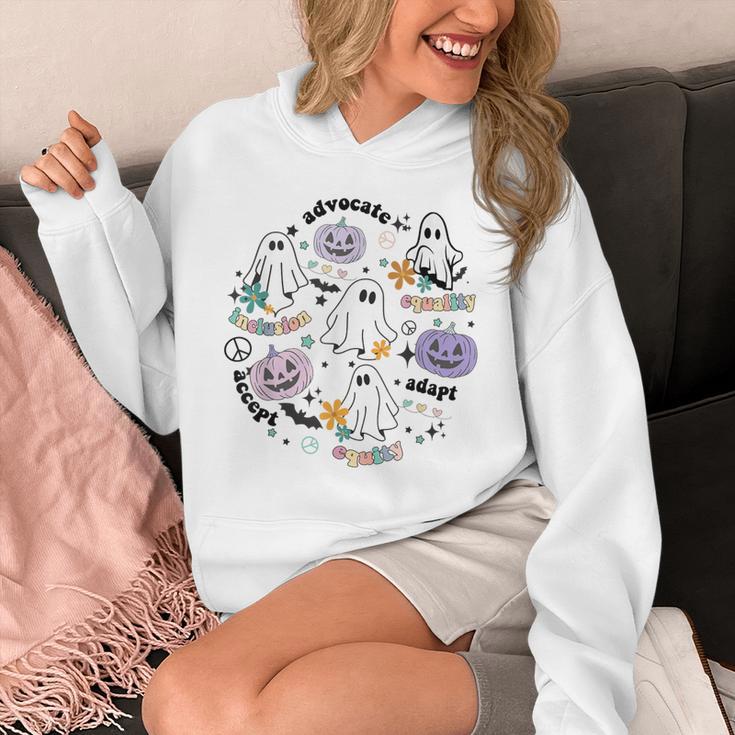 Special Education Teacher Halloween Pumpkin Ghost Inclusion Unisex Hoodie, funny design Special Education Teacher Halloween Pumpkin Ghost Inclusion Unisex Hoodie, funny design