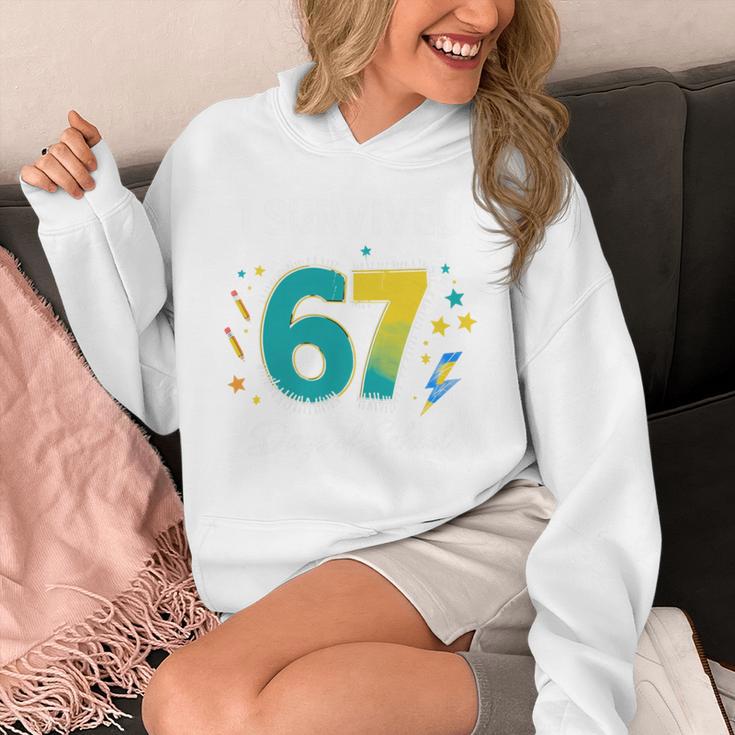 I Survived 67 Days Of School Teachers Students Meme Unisex Hoodie, funny design I Survived 67 Days Of School Teachers Students Meme Unisex Hoodie, funny design