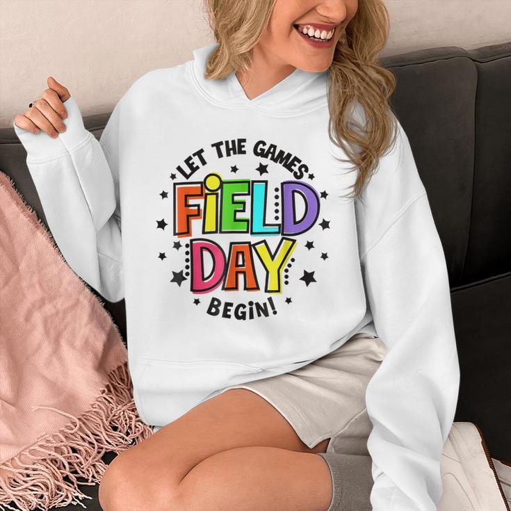 Teacher Student Field Day Let The Games Begin Field Day Unisex Hoodie, funny design