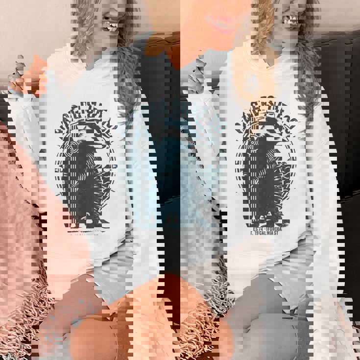 Vintage Badgerurf Co レトロ サーフィン カリフォルニアアート パーカー