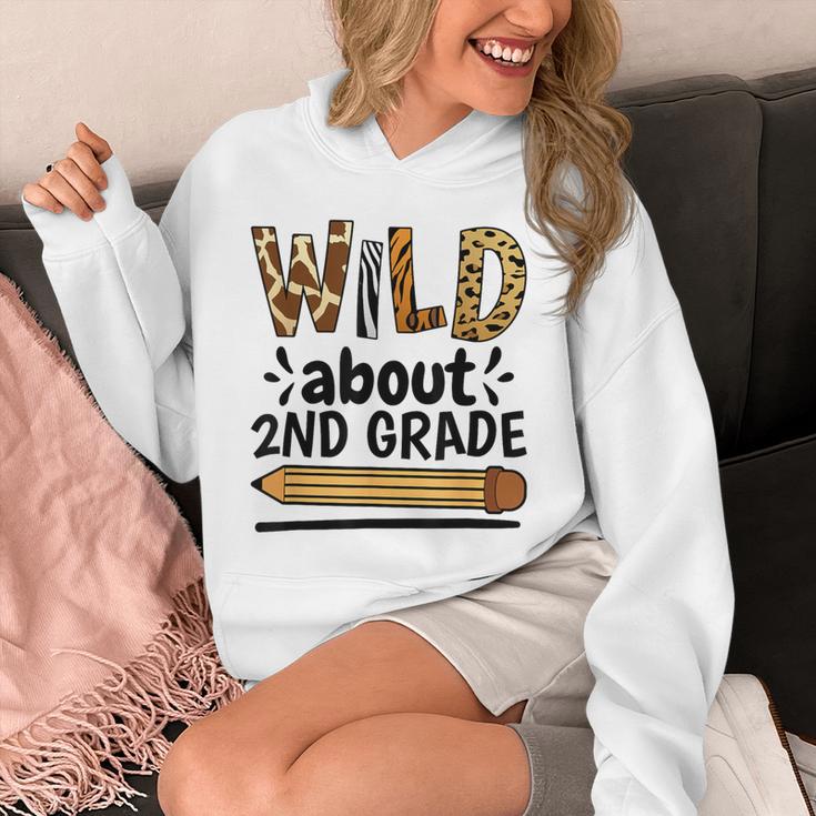 Wild About 2Nd Grade School Grade Teacher Unisex Hoodie, 2nd Grade Teacher Gifts, funny design