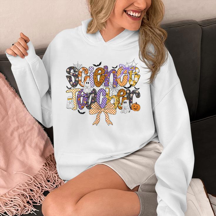 Women Spooky Science Teacher Halloween Science Stem Teacher Unisex Hoodie, Science Teacher Gifts, funny design