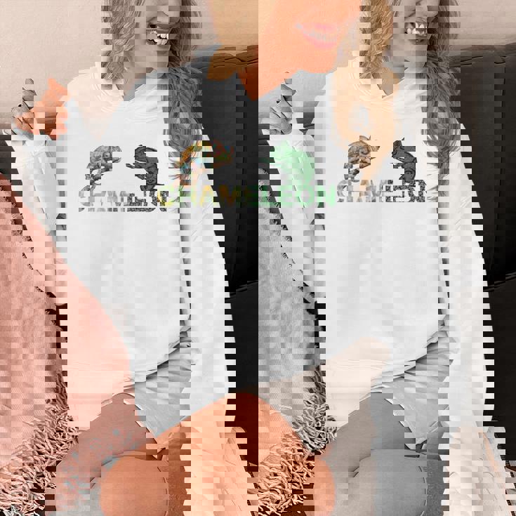 カラフル カメレオン 長袖tシャツ パーカー