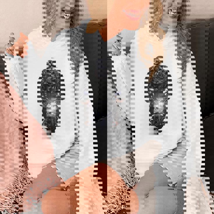 ゴリラ 動物 バイク ヘルメット パーカー