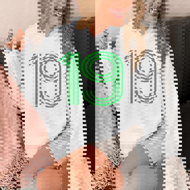 ナンバー19シャツ レトロユニフォーム ヨーロッパスタイル バックプリントジャージ パーカー