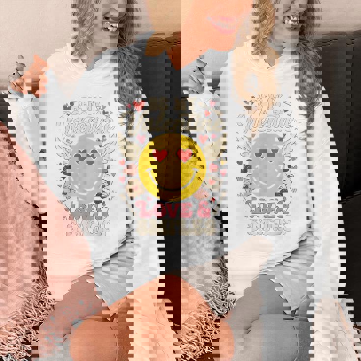 バレンタイン スマイルフェイス ハート 翼 かわいい 愛 チョコレート パーカー