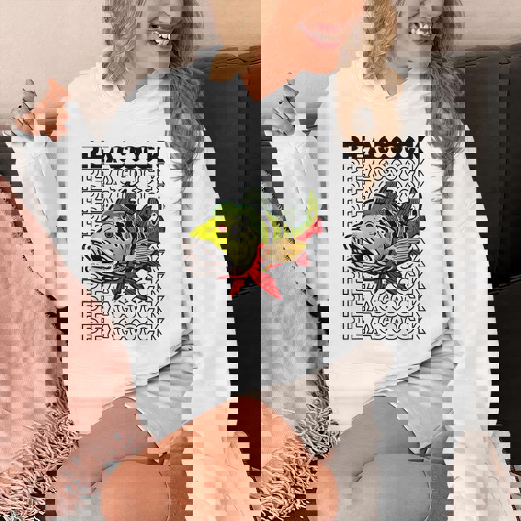 ピーコックバス 80 年代スタイルのモンスターフィッシュキーパー パーカー