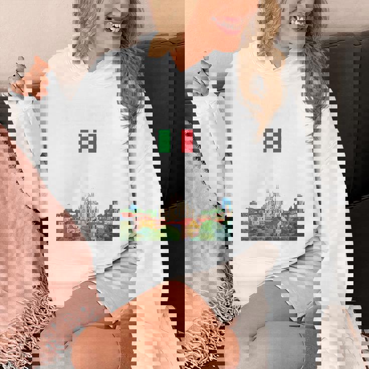 ミラノ お土産 イタリア 旅行 ミラノ バケーション イタリア国旗 パーカー