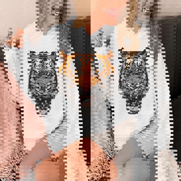 虎の肖像画 虎の恋人 野生動物 森の恋人 パーカー