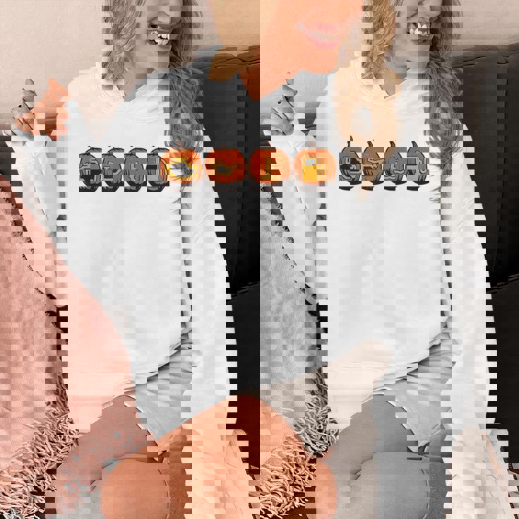 車の警告灯 面白いメカニック ハロウィン パンプキン オレンジ パーカー