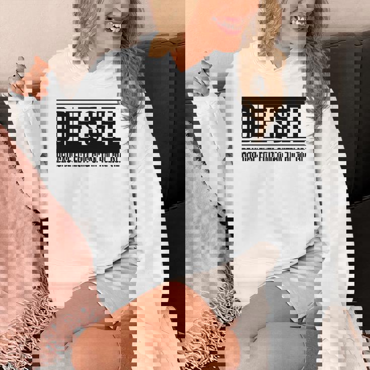 面白いディーゼルトラックtシャツ。 長袖tシャツ パーカー