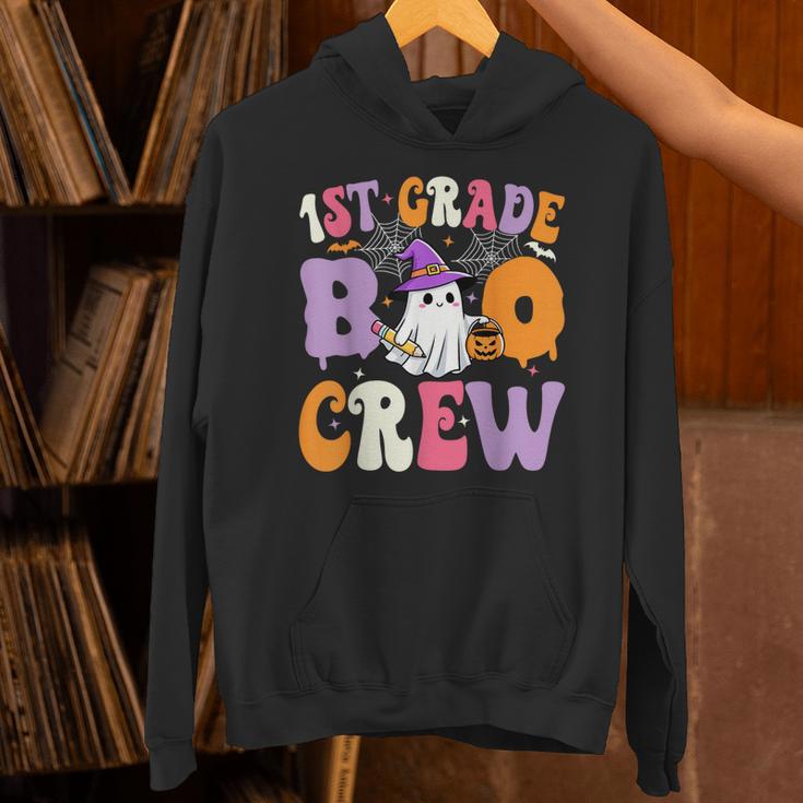 1st Grade Boo Crew Spooky First Grade Halloween Teacher Unisex Hoodie, First Grade Teacher Hoodies, gift for family, gift for coworker 1st Grade Boo Crew Spooky First Grade Halloween Teacher Unisex Hoodie, First Grade Teacher Hoodies, gift for family, gift for coworker