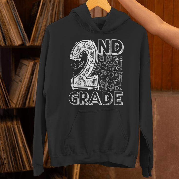 2nd Grade Typography Team 2nd Grade Teacher Back To School Unisex Hoodie, 2nd Grade Teacher Hoodies, gift for family, gift for coworker