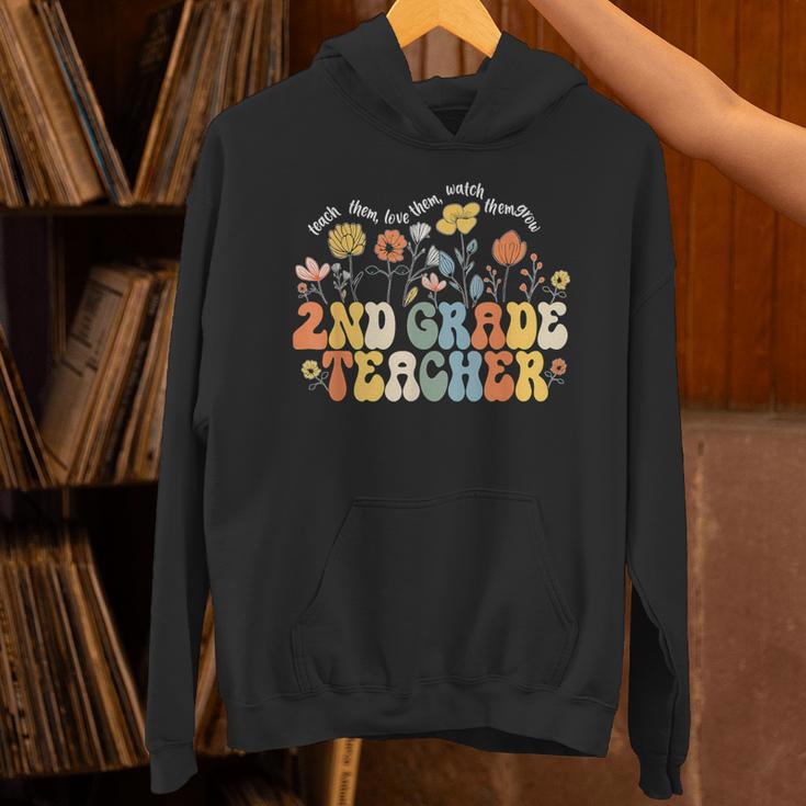 2nd Second Grade Teacher Appreciation Teaching Wildflowers Unisex Hoodie, 2nd Grade Teacher Hoodies, gift for family, gift for coworker