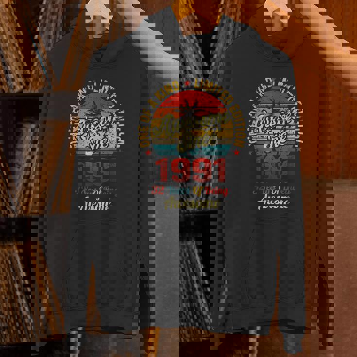 32 誕生日デコレーション メンズ レディース 1991 Bday 32Th Birthday パーカー