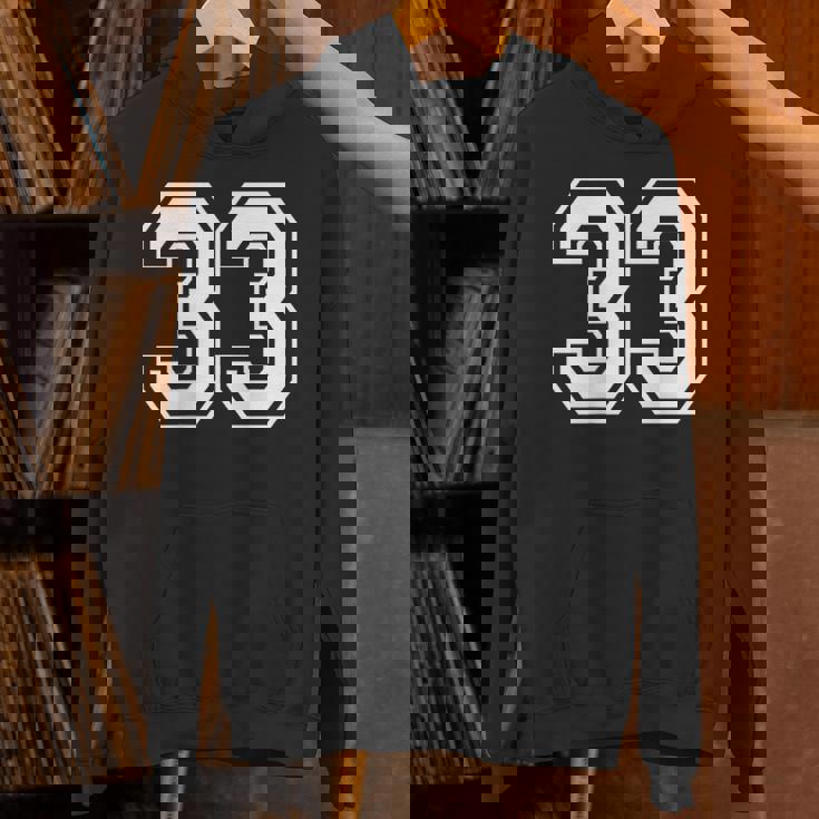 33番のスポーツスタイル。ホワイト。 パーカー