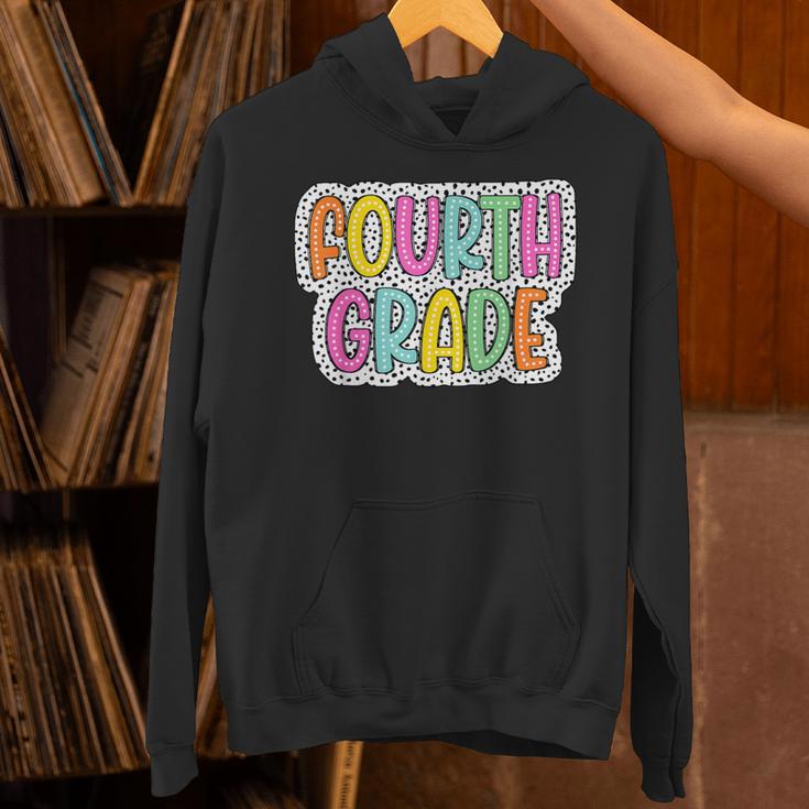 4th Grade Back To School Dalmatian Dots Teacher Student Unisex Hoodie, 4th Grade Teacher Hoodies, gift for family, gift for coworker 4th Grade Back To School Dalmatian Dots Teacher Student Unisex Hoodie, 4th Grade Teacher Hoodies, gift for family, gift for coworker