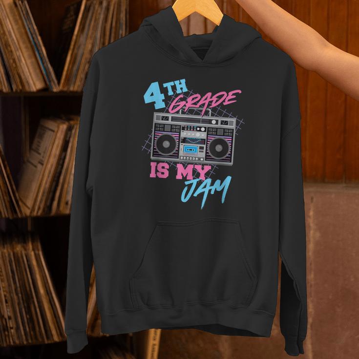 4th Grade Is My Jam Vintage 80s Boombox Teacher Student Unisex Hoodie, 4th Grade Teacher Hoodies, gift for family, gift for coworker 4th Grade Is My Jam Vintage 80s Boombox Teacher Student Unisex Hoodie, 4th Grade Teacher Hoodies, gift for family, gift for coworker