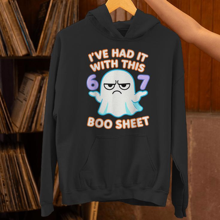 67 Halloween Costume Boo Sheet 6 7 Meme Six Seven Brainrot Hoodie ...