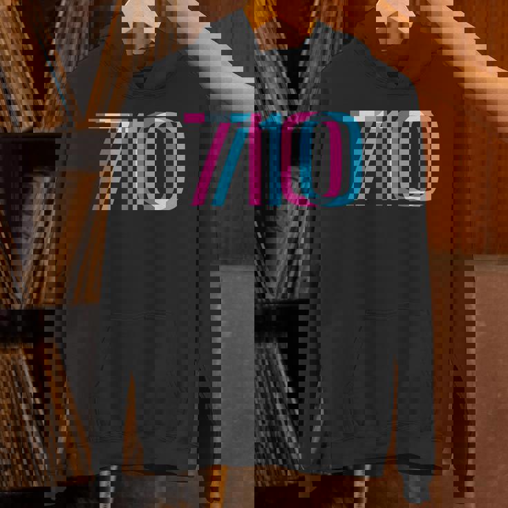 710 オイルダビング420 トリッピーグリッチ パーカー