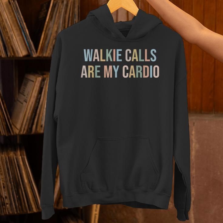 ABA SPED Teacher Coping Skills Walkie Calls Are My Cardio Unisex Hoodie, gift for family, gift for coworker ABA SPED Teacher Coping Skills Walkie Calls Are My Cardio Unisex Hoodie, gift for family, gift for coworker