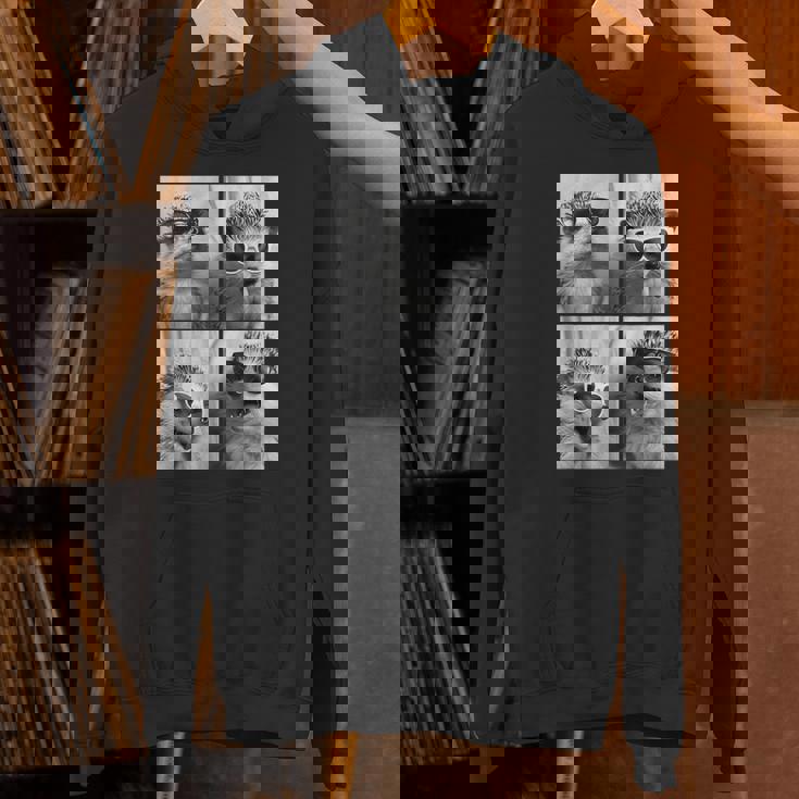 Adorable Hedgehog Sunglasses Animal Photo Forest Animal Hoodie