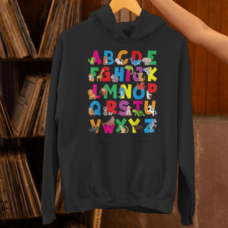 Alphabet Animals ABCs Zoo Kids Boys Girls Teacher Unisex Hoodie, gift for family, gift for coworker