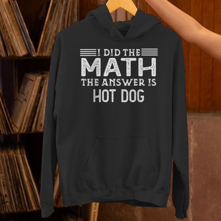 The Answer Is Hot Dog Math Teacher Student Unisex Hoodie, gift for family, gift for coworker The Answer Is Hot Dog Math Teacher Student Unisex Hoodie, gift for family, gift for coworker