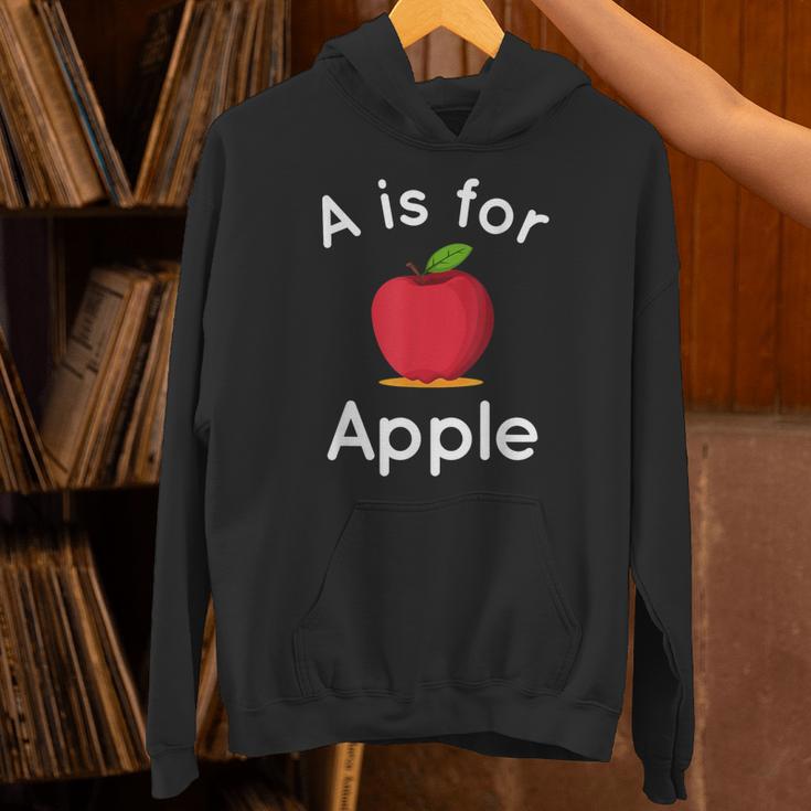A Is For Apple Toddler Kindergarten Preschool Teacher Unisex Hoodie, gift for family, gift for coworker