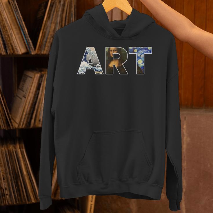 Art Artist Painting Teacher T Shirt Mona Lisa Great Wave For Men Women Unisex Hoodie, gift for family, gift for coworker