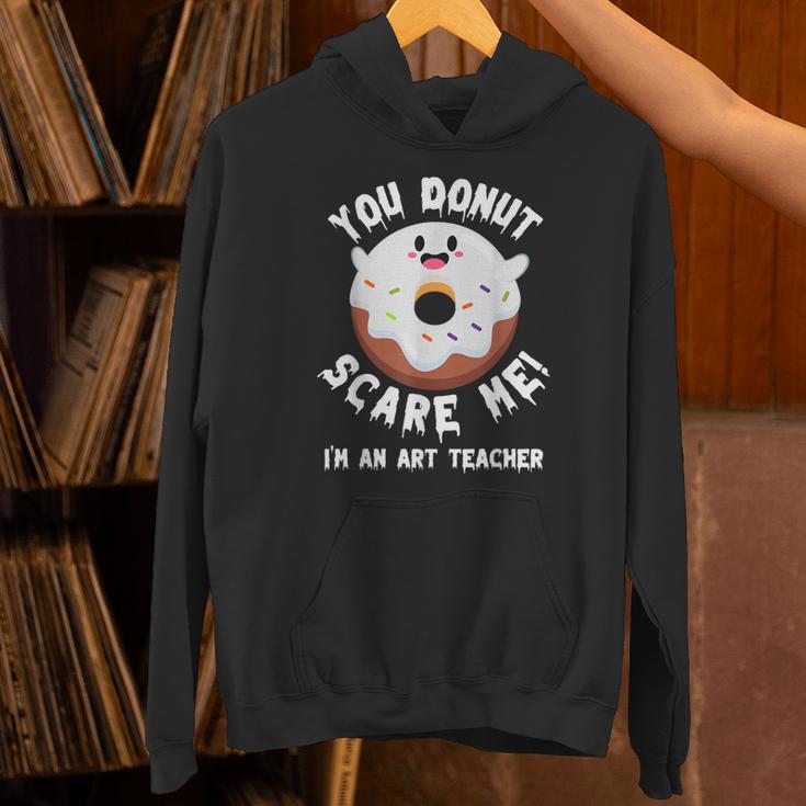 Art Teacher Halloween Donut Lover Costume Kawaii Monster Unisex Hoodie, gift for family, gift for coworker