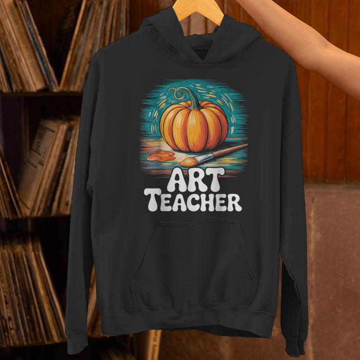 Art Teacher Pumpkin Painting Halloween Costume Unisex Hoodie, gift for family, gift for coworker