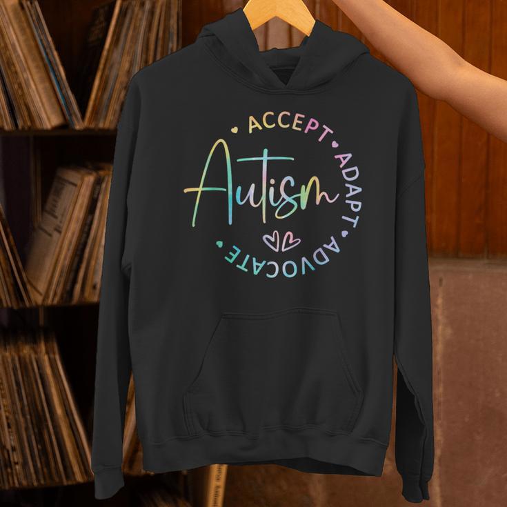 Autism Awareness Accept Adapt Advocate Autism Mom Teacher Unisex Hoodie, gift for family, gift for coworker Autism Awareness Accept Adapt Advocate Autism Mom Teacher Unisex Hoodie, gift for family, gift for coworker