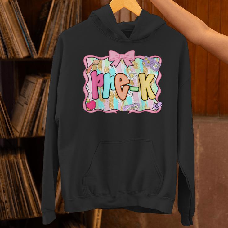 Back To School Pre-K Preppy Teacher Girl Unisex Hoodie, gift for family, gift for coworker Back To School Pre-K Preppy Teacher Girl Unisex Hoodie, gift for family, gift for coworker