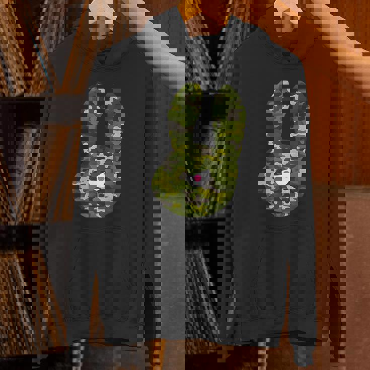 Badうさぎ星人 グリーン迷彩 パーカー