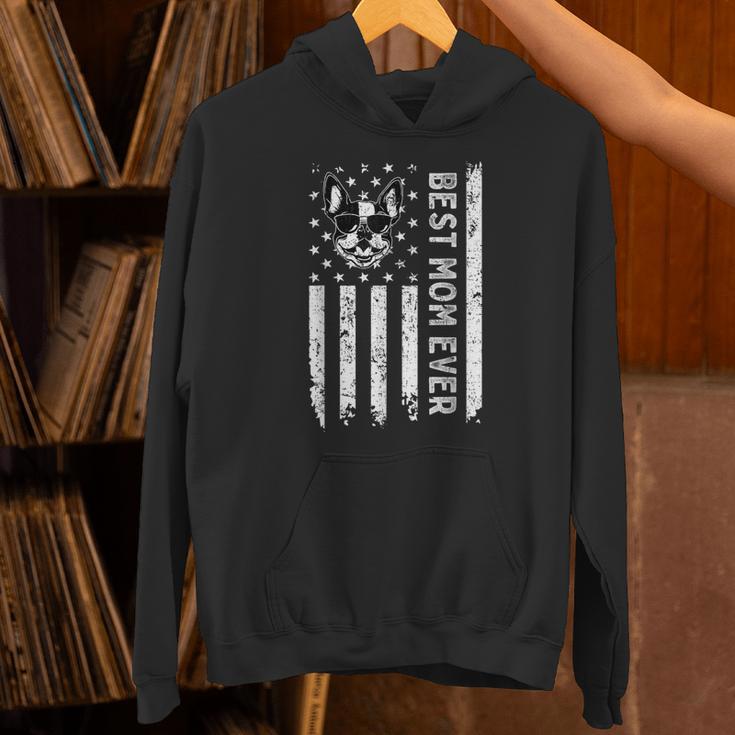 Best Boston Terrier Dog Mom Ever USA Flag For Men Women Kids Unisex Hoodie, Boston Terrier Mom Hoodies, gift for family, gift for coworker