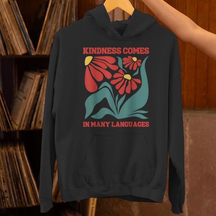 Boho Flower ESL Teacher Kindness Comes In Many Languages Unisex Hoodie, Esl Teacher Hoodies, gift for family, gift for coworker Boho Flower ESL Teacher Kindness Comes In Many Languages Unisex Hoodie, Esl Teacher Hoodies, gift for family, gift for coworker