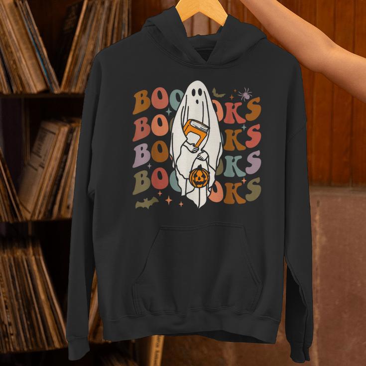 Booooks Ghost Halloween Groovy Vintage Teacher Book Reading Unisex Hoodie, Groovy Teacher Hoodies, gift for family, gift for coworker Booooks Ghost Halloween Groovy Vintage Teacher Book Reading Unisex Hoodie, Groovy Teacher Hoodies, gift for family, gift for coworker